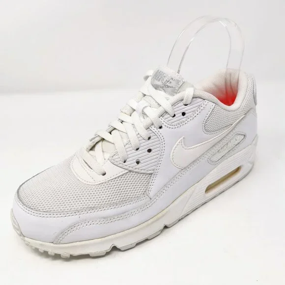 Nike Air Max 90 Premium White Athletic Sneakers - Picture 1 of 14